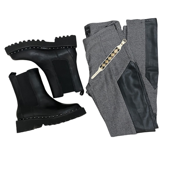 Sachin + Babi Black Lamb Leather Leggings Size 0 - Picture 13 of 13